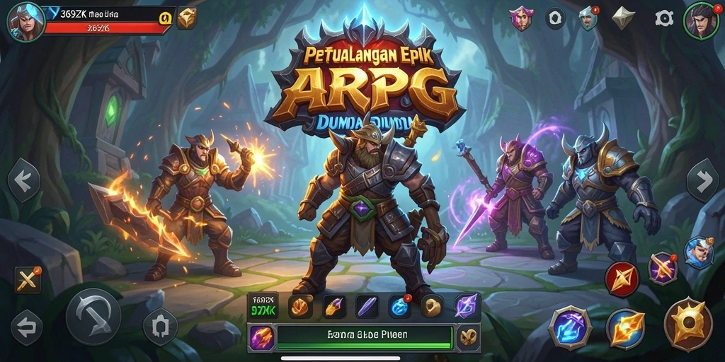 Tampilan gameplay epik dari 369ZK dalam dunia ARPG.