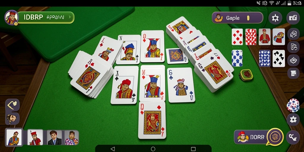 Gameplay seru IDRRP dengan teman-teman saat bermain Gaple.