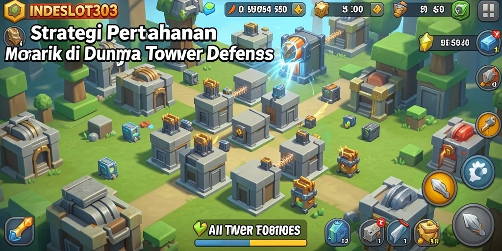 Tampilan gameplay <strong>INDESLOT303</strong> yang menakjubkan saat melawan gelombang musuh.