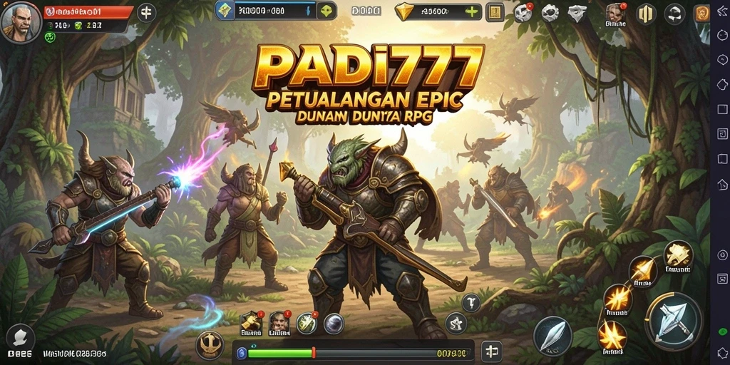 Screenshot PADI777 menampilkan aksi pertempuran seru antara karakter utama.