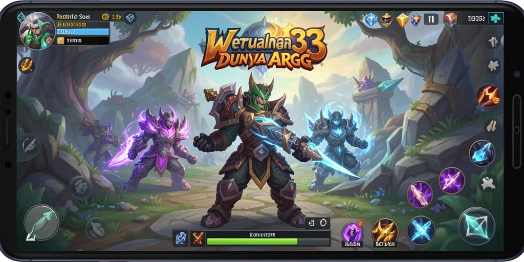Tampilan utama gameplay WOW33 dengan aksi karakter yang mendebarkan.